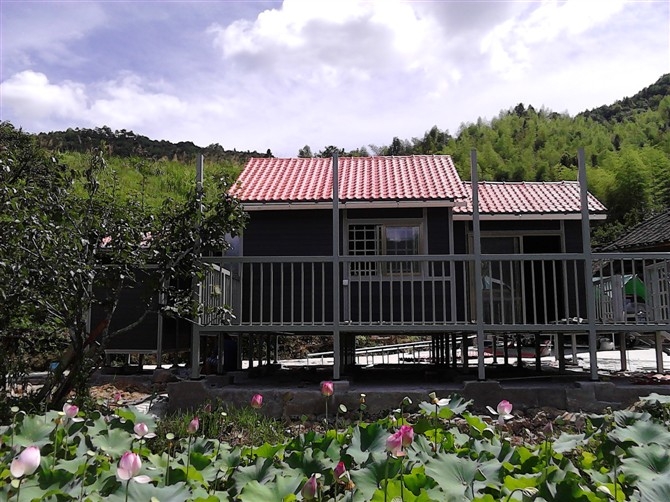 潮爆了！合成樹脂瓦與移動(dòng)木屋完美搭檔